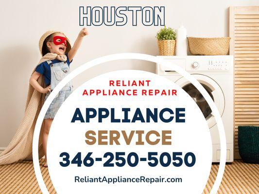 Major appliance repair in Houston area. Refrigerators, Ovens, Washers, Dryers, Ice makers, Dishwashers and more.