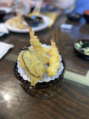 Tempura shrimp and veggies