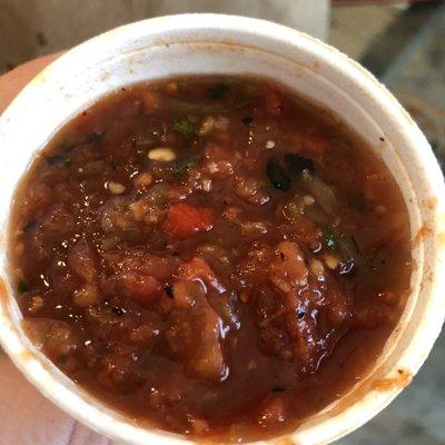 Salsa - very mild.