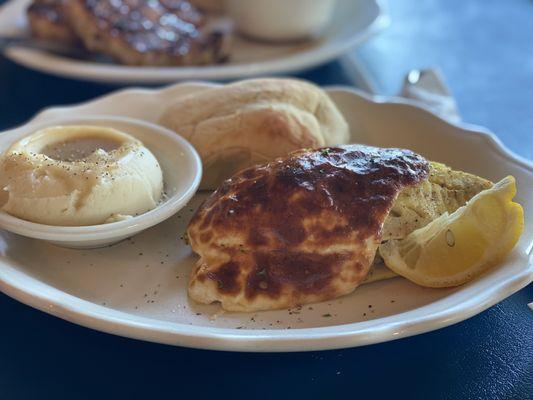 Crab stuffed flounder. It was OK.