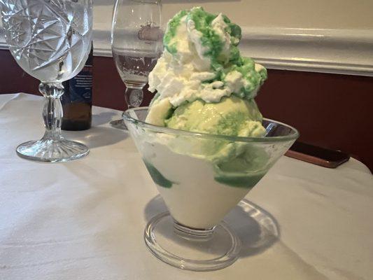 Creme de Menthe Parfait