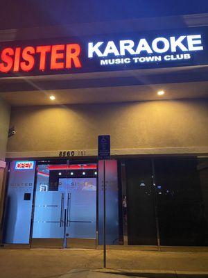 Sister karaoke outside