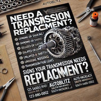 Transmission replacement shop