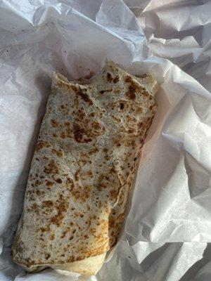 Bean and cheese burrito