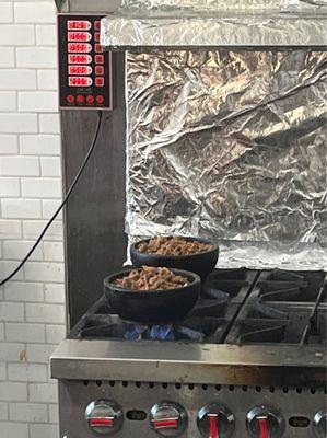 Hot stone bowls on the range