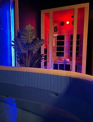 Cold Tub, Infrared Sauna, contrast therapy