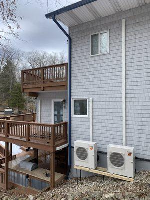 Completed whole house ductless job at the lakes.