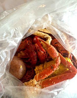 Snow Crab Legs and Crawfish