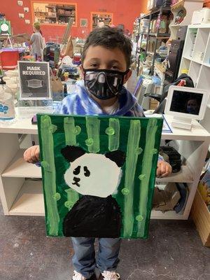 Panda painting