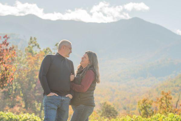 Ben got some great shots from two people that were incredibly nervous about having pictures taken! Captured beautiful Smoky Mountain colors!