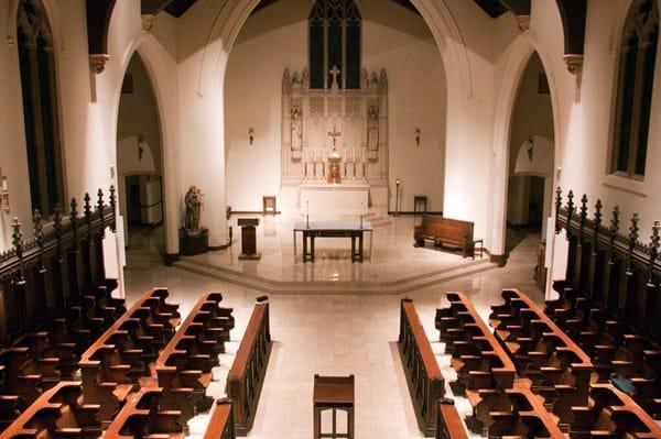 The chapel from the choir loft