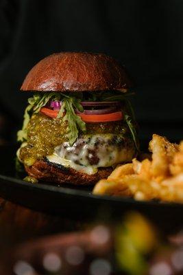 Pistachio burger