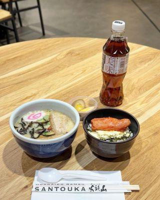 Shio Ramen Mentaiko Rice bowl