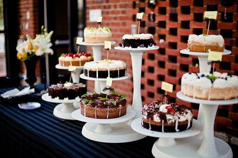 Cheesecake Dessert Spread for an Anniversary Party