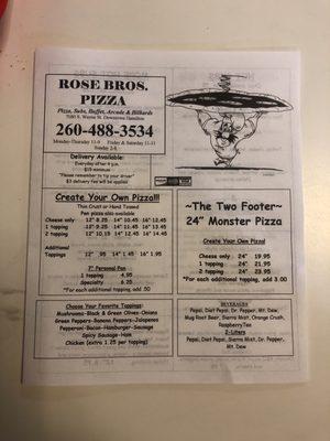 Rose Bros Pizza