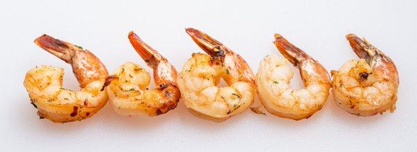 Grilled Shrimp plate with chimichurri sauce