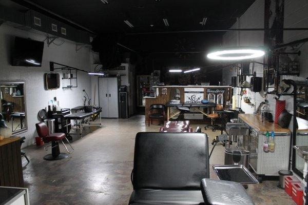 Step inside Downtown Ink - a clean, modern space designed for comfort and creativity, where expert artists craft unique, custom tattoos.