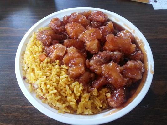 General Tso's lunch special