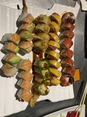 Wildcat Roll, Azian Rainbow, Cowgirl Roll, Vegas Roll, Super Tiger Roll