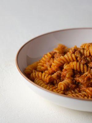 fusilli bolognese