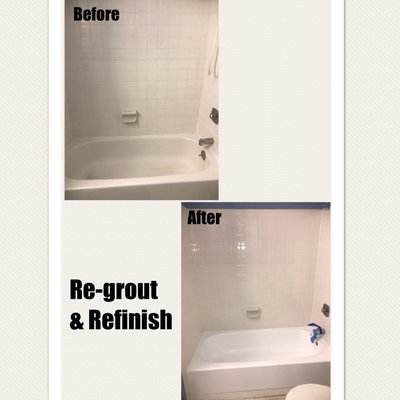 Re-grout & Refinish