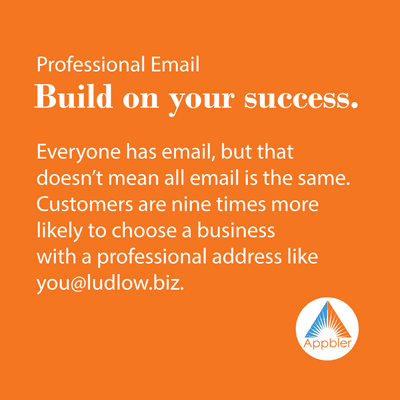 Create a unique and professional email address based on your domain.