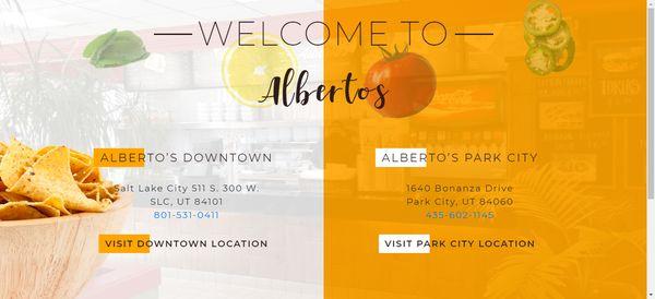 Alberto's Mexican Restaurant, Web Design