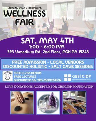 Join us for our 5th Annual Wellness Fair on Saturday March 4th from 1-6PM!