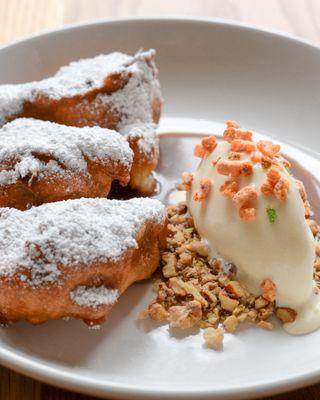 TINMAN's Apple Fritters with Applejack-infused ice cream