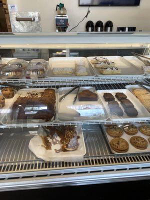 Tasty treats!!!! Turnovers were divine,  brownies,  cinnamon buns.  Oh,  the choices!!b