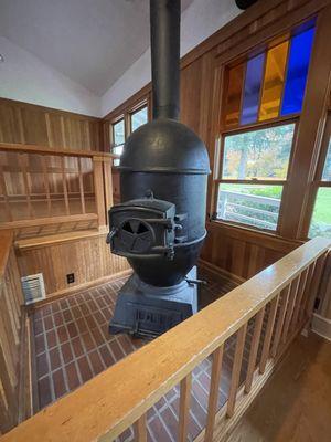 Inside the North Bend train depot