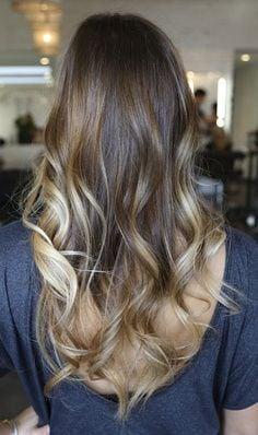 a natural ombre is perfect for a low commitment hair color change.