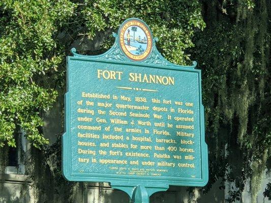 Fort Shannon Historical Marker, Palatka