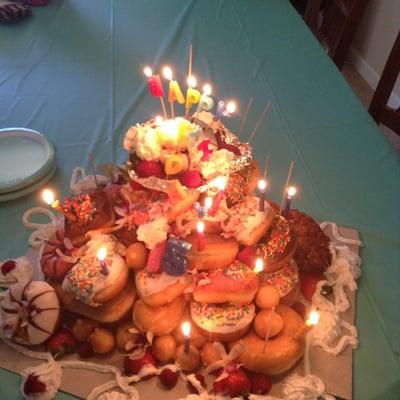 Thank you Penny for the excellent service and delicious doughnuts. The tower of birthday doughnuts were a huge hit!