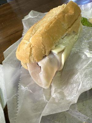 Meat always rips through the bottom of the hoagie roll rendering it messy and inedible right from the start.