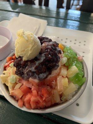 Fruit shaved ice  so good