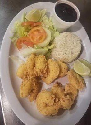 Camarones empanizados