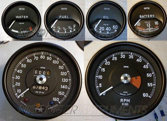 Jaguar E-type Instruments gauge sets