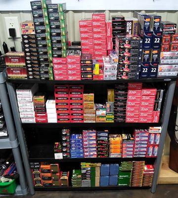 We carry a wide variety of ammunition and calibers!