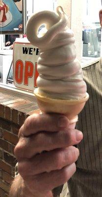 Definitely a Dairy Queen with a curl on top!