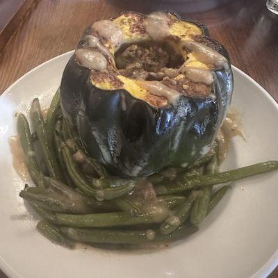 Pork Stuffed Acorn Squash (seasonal special)