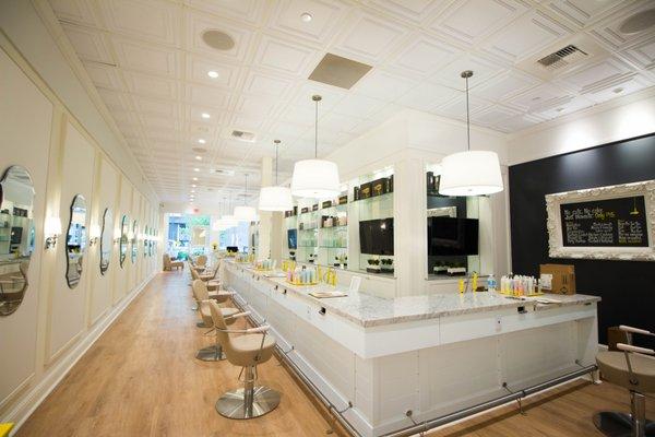 This elegant and timeless Bianco Carrara Marble from Italy was the perfect choice for this Dry Bar. It's available today to fit your project