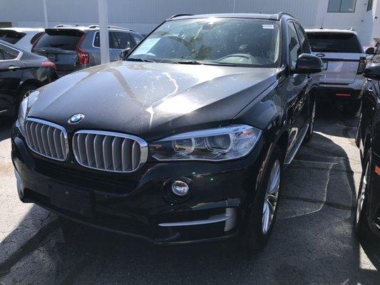 Black BMW X5 SUV