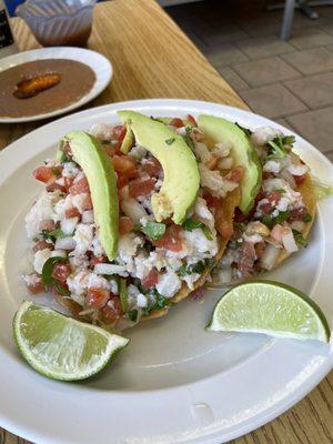 Ceviche tostadas