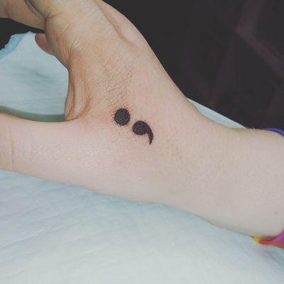 #semicolonproject tattoo