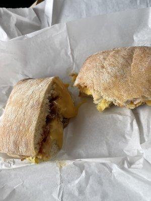 Bacon egg and cheese