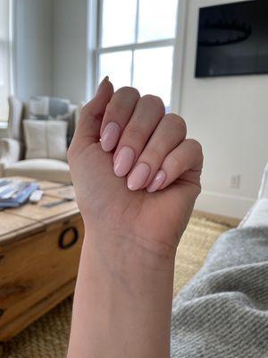 Hand with manicure