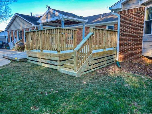 Pressure Treated Wood Deck