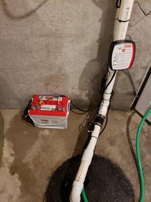 Upgrade on Sump pump unit. Removed one unit sump pump. Installed new Dual sump pump with alarm and battery back up.