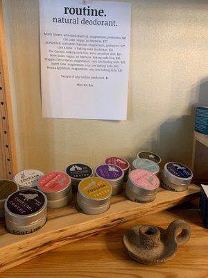 Natural deodorant yeah!